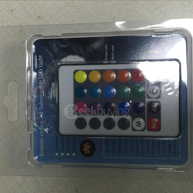 Makibes E-shine ES-001 Colorful LED Light Lamp Waterproof with Remote Controller - White