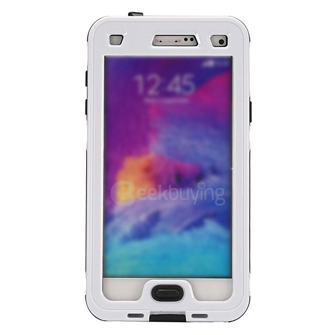 IP68 Protective Case Swimming Waterproof Shockproof Phone Case Cover For Samsung Galaxy Note 4 N9100 - White