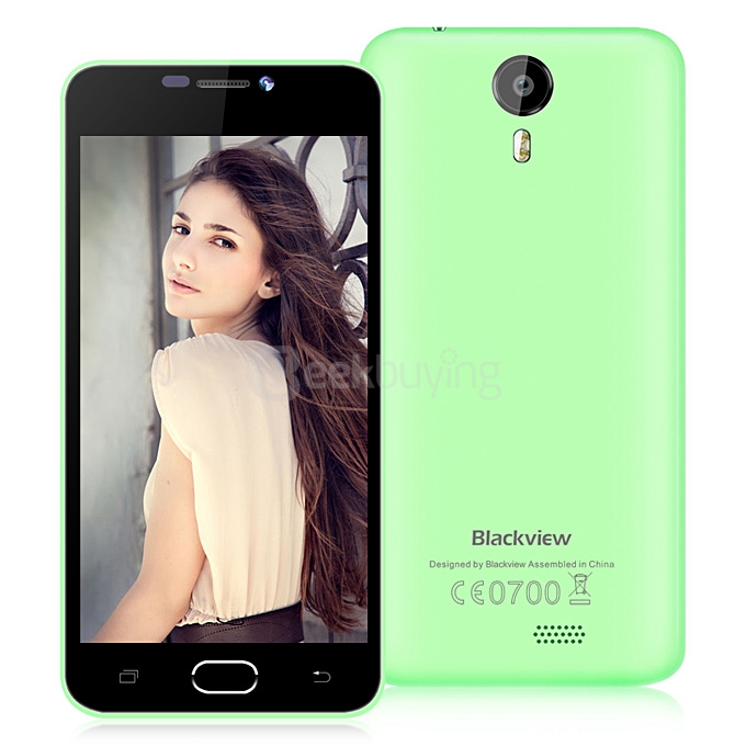 Blackview bv2000 5.0inch Android 5.1 OS 1GB RAM 8GB ROM Smartphone 64bit MT6735P Quad Core 1.0GHz IPS HD Miracast -Green