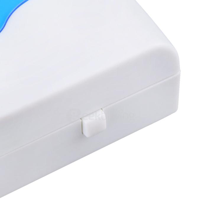 501D 32-Melody Wireless Remote Control Transmitter + Receiver Doorbell Set - White + Blue