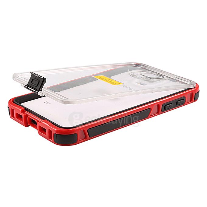 IP68 Protective Case Swimming Waterproof Shockproof Phone Case Cover For Samsung Galaxy Note 4 N9100 - Red