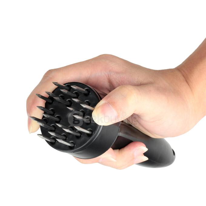 21 Stainless Steel Prongs Professional Meat Tenderizer - Black