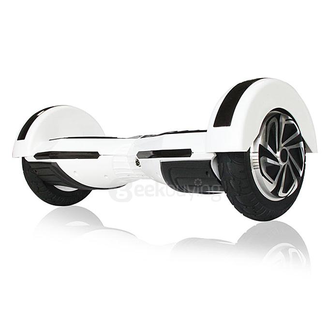 8 Inches 2200mAh Dual Wheel Self Balancing Scooter Electric Urban Shredder Drifting Board with Scroller - White