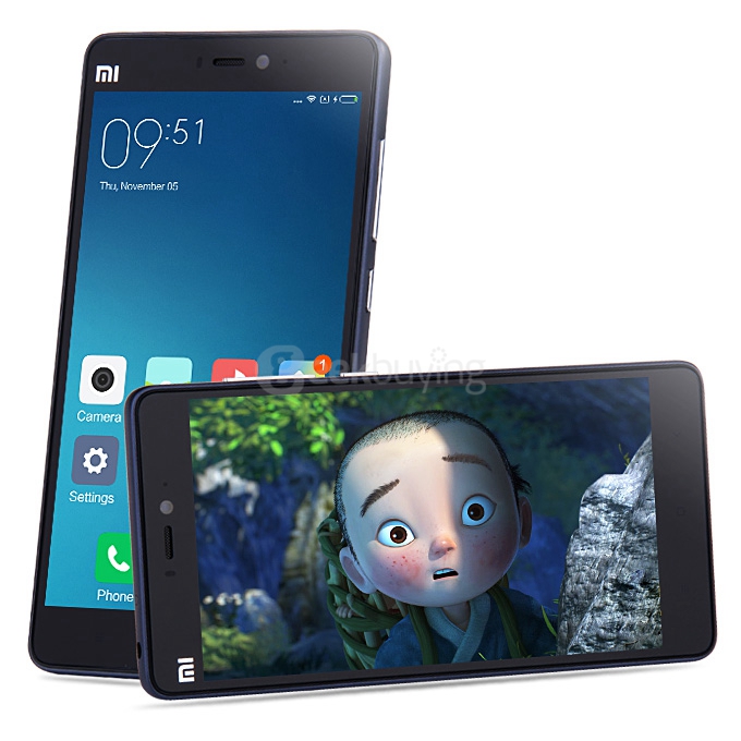 Xiaomi Mi4C 5.0inch Android 5.1 2GB 16GB Smartphone 4G FDD-LTE 64-bit Snapdragon 808 Hexa Core 1.8GHz 13.0MP 5.0MP USB Type-C Edge Tap - Black