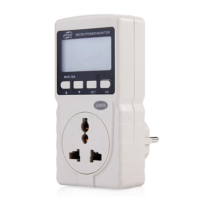 GM86 Household Voltage Tester Micro Power Monitor Pressure Meter - Black