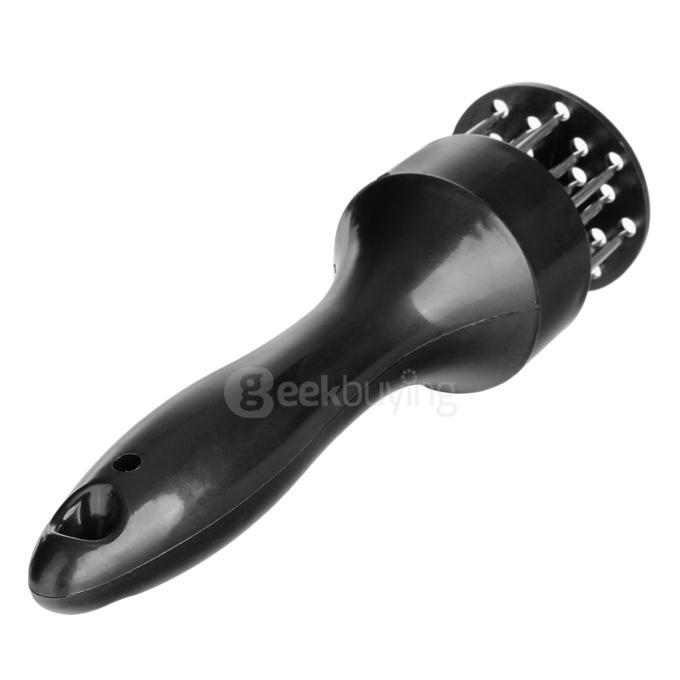 21 Stainless Steel Prongs Professional Meat Tenderizer - Black