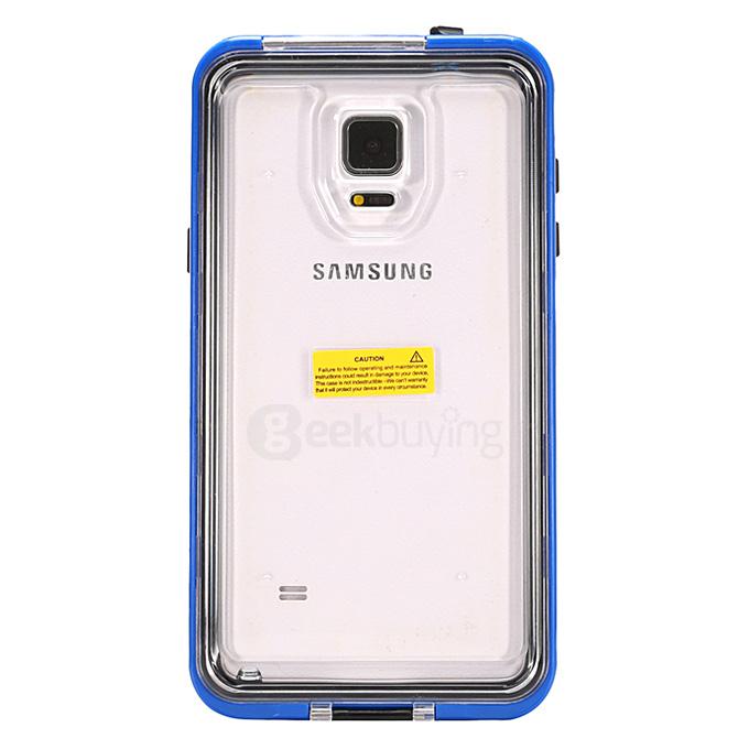 IP68 Protective Case Swimming Waterproof Shockproof Phone Case Cover For Samsung Galaxy Note 4 N9100 - Deep Blue