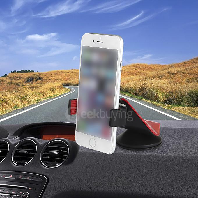 Universal Car Mobile Phone Holder Batman Style Smartphone Holder for iPhone Samsung HTC Sony Xiaomi OnpPlus -Black + Red