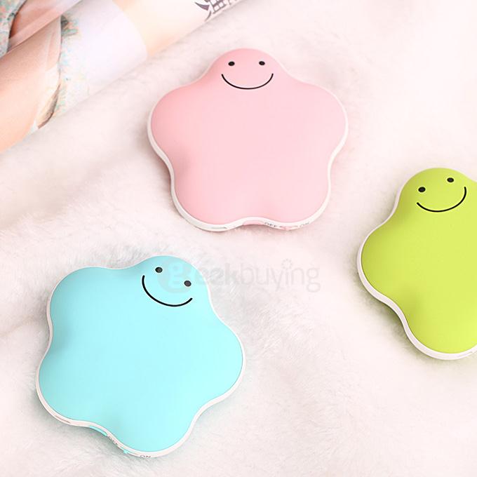 Lucky Star 3600mAh Power Bank Hand Warmer - Pink