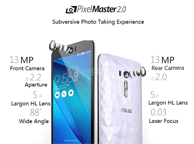 ASUS ZenFone Selfie ZD551KL 5.5inch FHD 3GB 16GB 4G SmartPhone Qualcomm MSM8939 Octa Core Dual 13.0MP Camera - White
