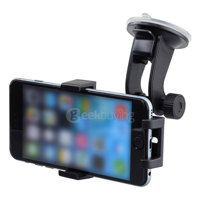 Universal Windshield Dashboard Car Mount Holder for IPHONE 6 / SAMSUNG S6 + More - Black