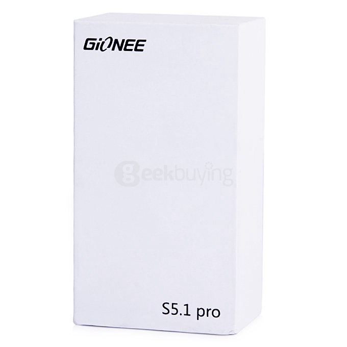 GIONEE S5.1 PRO 5.0inch 4G Android 5.1 2GB 16GB Smartphone MTK6753 64bit Octa Core 1.3GHz 13MP+8MP Fast Charge - White
