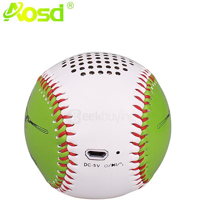 Baseball Style Bluetooth Speaker Bluetooth4.0 Handsfree Calls Music Player - Green