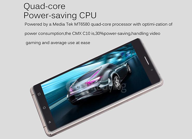 CMX C10 6.0 inch IPS QHD Android 5.1 MT6580 Quad Core 1.3GHz Smartphone 1GB RAM 8GB ROM 3G GPS - Gold