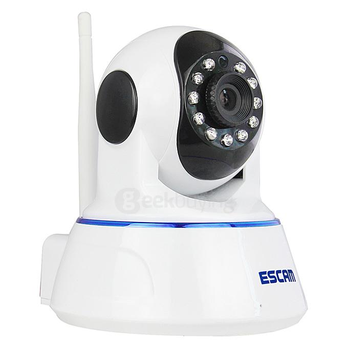 ESCAM QF002 WiFi 720P Smart Wireless Webcam Security Camera - White