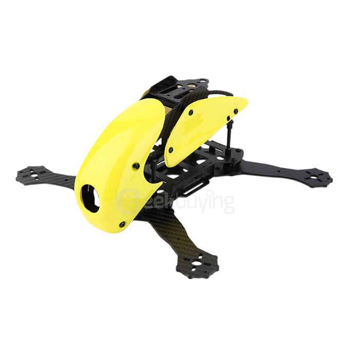 RoboCat 270mm Carbon Fiber Frame Kit for FPV Quadcopters - Yellow