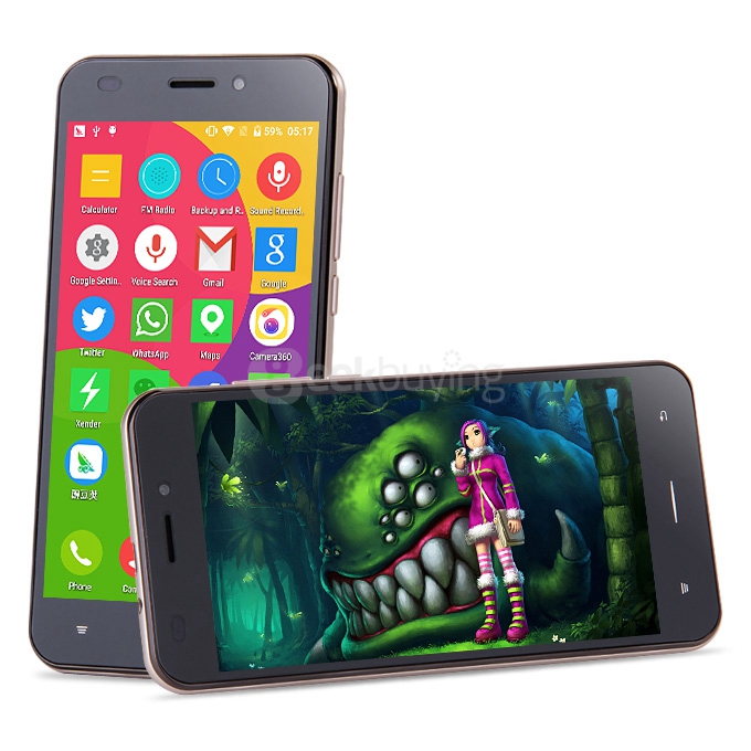 iNew U5 5.0inch IPS 1280x720 4G FDD-LTE Android 5.1 1GB RAM 16GB ROM Smartphone MT6735 Quad Core 8.0MP 2.0MP - Gold