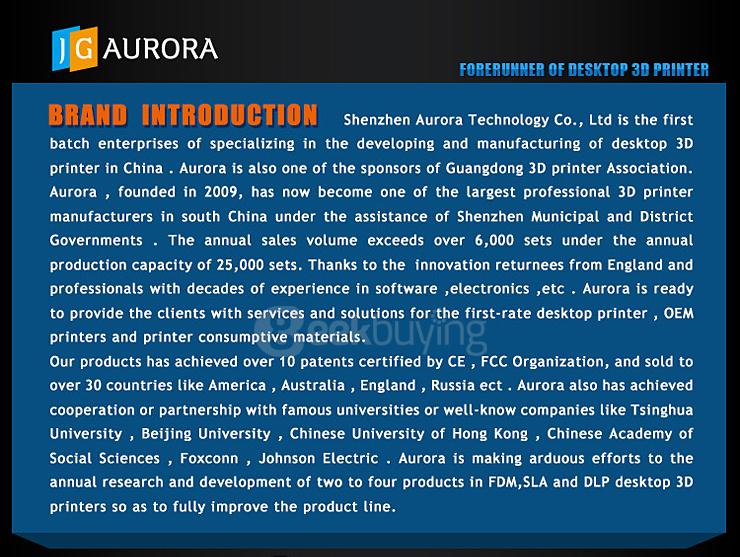 JGAURORA A-3 3D Printer Kit with LCD Screen