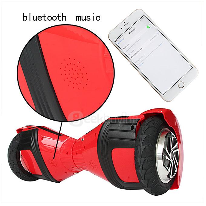8 Inches 2200mAh Dual Wheel Self Balancing Scooter Electric Urban Shredder Drifting Board with Scroller - Red