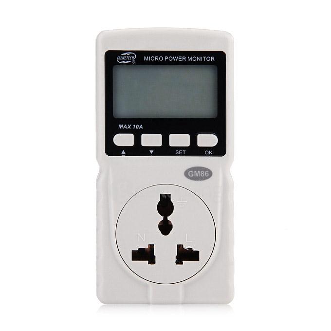 GM86 Household Voltage Tester Micro Power Monitor Pressure Meter - Black