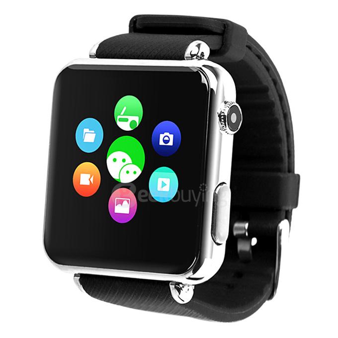 Iradish Y6 MTK6260A 2.5D Radian 1.54 Inch Smart Watch Phone HD Touch Screen Watch Push Messages for Android/iOS - Silver