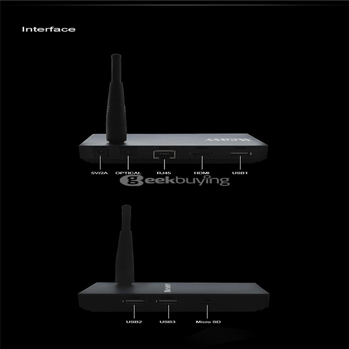 Measy B4TS Amlogic S905 TV BOX Android 5.1.1 Quad Core 1G/8G WIFI Gigabit LAN Bluetooth4.0 HDMI2.0 4K KODI 3G