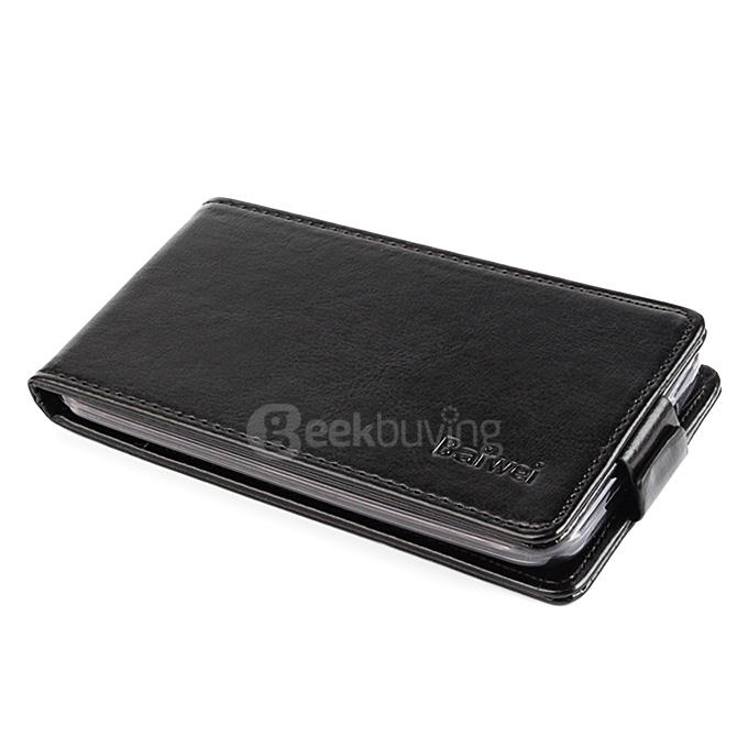 Baiwei Protective Hard Cover Up&Down Flip Stand Leather Case with Back Shell for ASUS Zenfone 2 Laser ZE500KL- Black