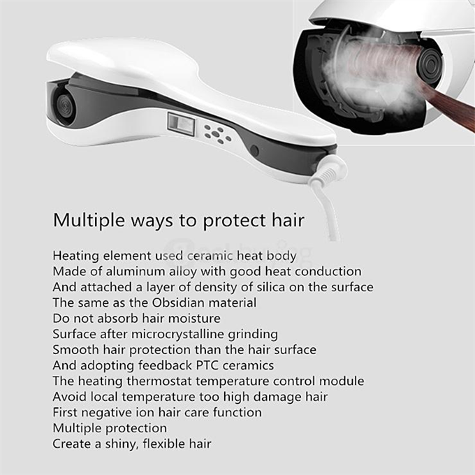Automatic Hair Curler Pro Titanium Anion LCD Curling Machine