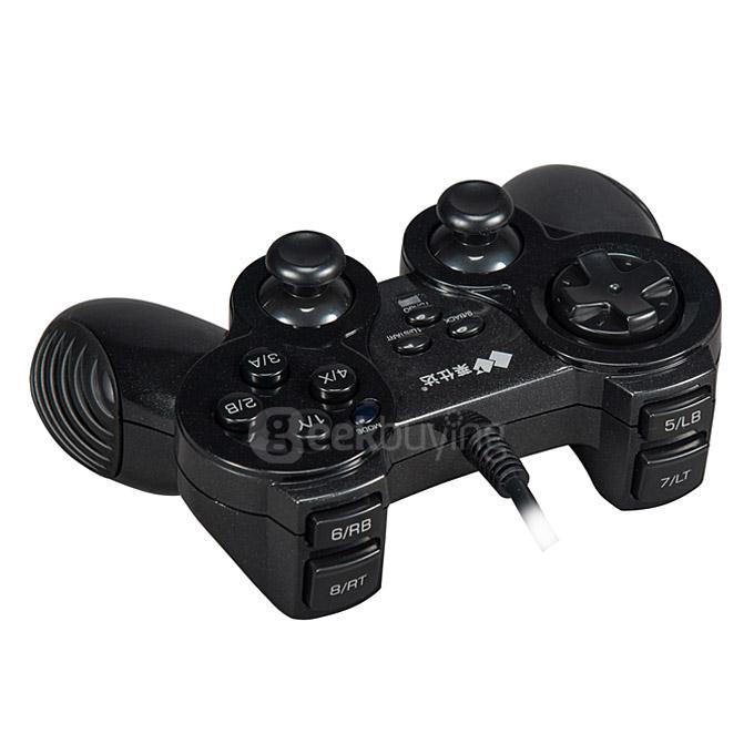 PXN 2901 The Sword of God XBOX 360 Wired Vibration Gamepad Dual Mode Switch Game Controller Handle - Black