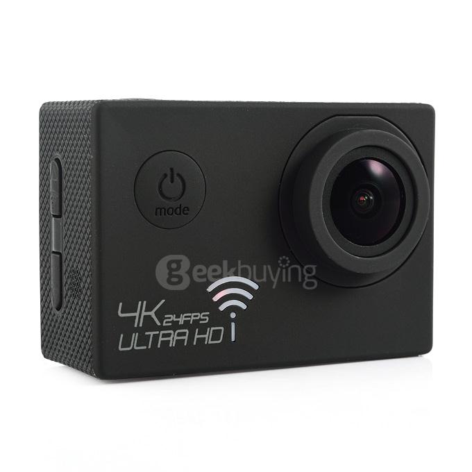 Soocoo SJ8000 WiFi 4K 24fps Sport DV Camera Novatek 96660 Chipset 12.0MP IMX 117 Image Sensor - Black