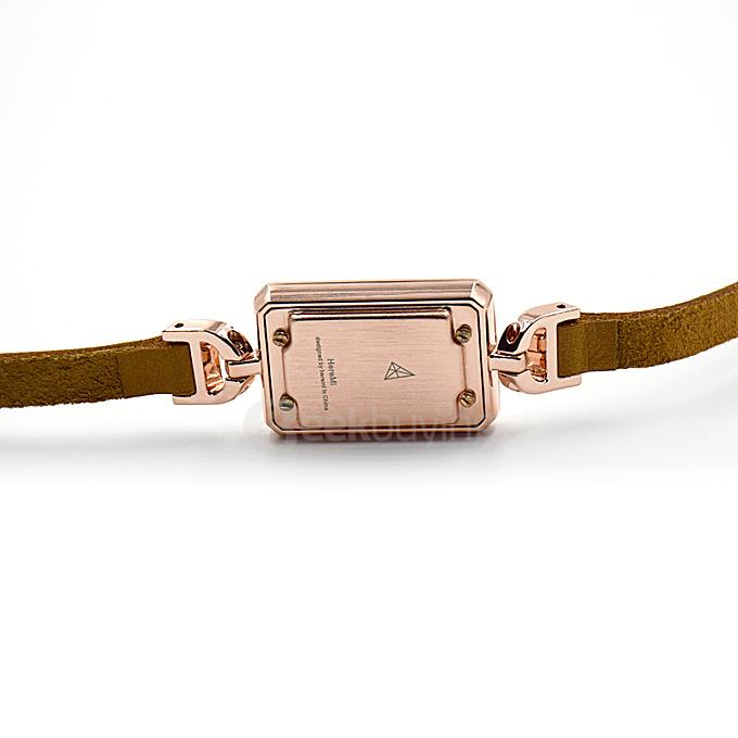 HereMi S3 Bluetooth 4.0 Smartband With GEMS Leather Strap Smart Bracelet Call Reminder Anti-lost Time Display - Brown
