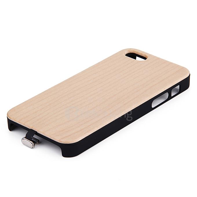QI Wireless Charging Receiver Simple Designed for Apple iPhone 5 iPhone 5S - Maple