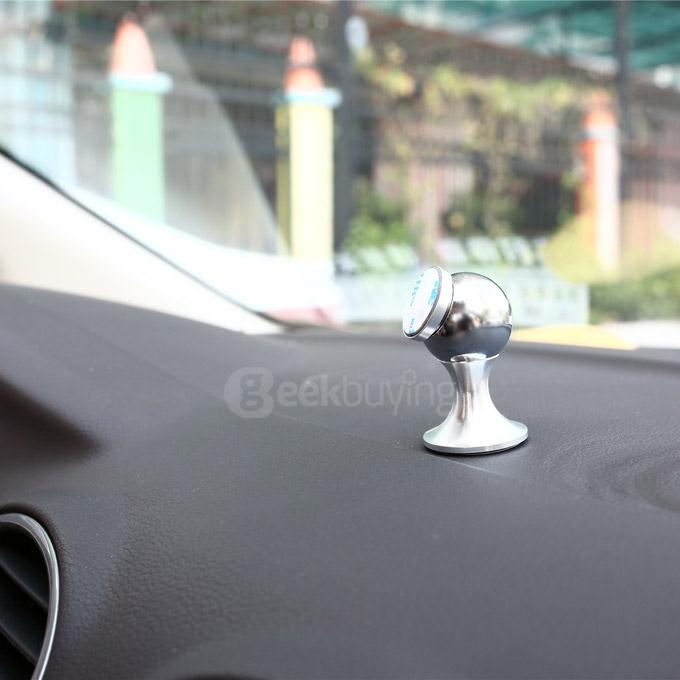 Universal SX-005 360 Degrees Rotating Vehicle General Magnetic Phone Mount Holder for iPhone Samsung Sony HTC - Silver