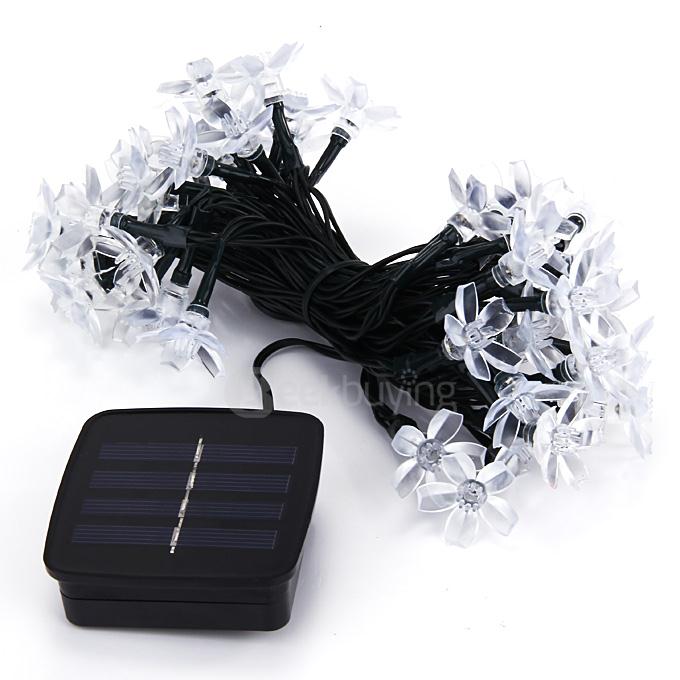 Solar Power Garden Light 50 LEDs Christmas Party Fairy Lamp - Purple Light