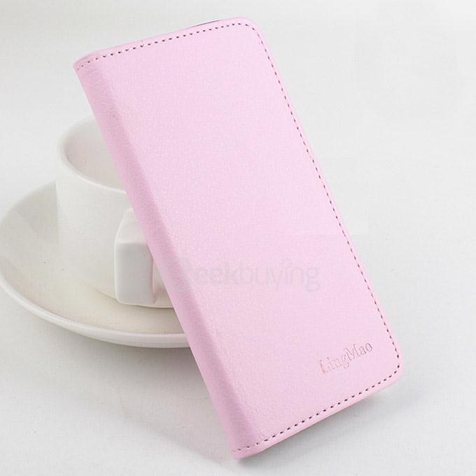Litchi Texture Protective Hard Cover Flip Stand Leather Case for XIAOMI Redmi Note 3 / Redmi Note 3 Pro Smartphone - Pink