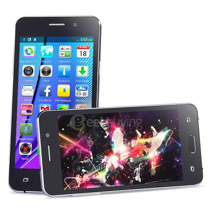 JIAKE N9200 Mini 4.5inch MTK6572 Dual Core 1.2GHz Smartphone Android 4.4.2 512MB 4GB 5.0MP 3G GPS Smart Wake - Black