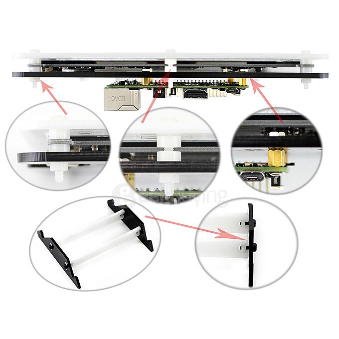 Bicolor Case for 7inch HDMI LCD (C)/7inch HDMI LCD (B)