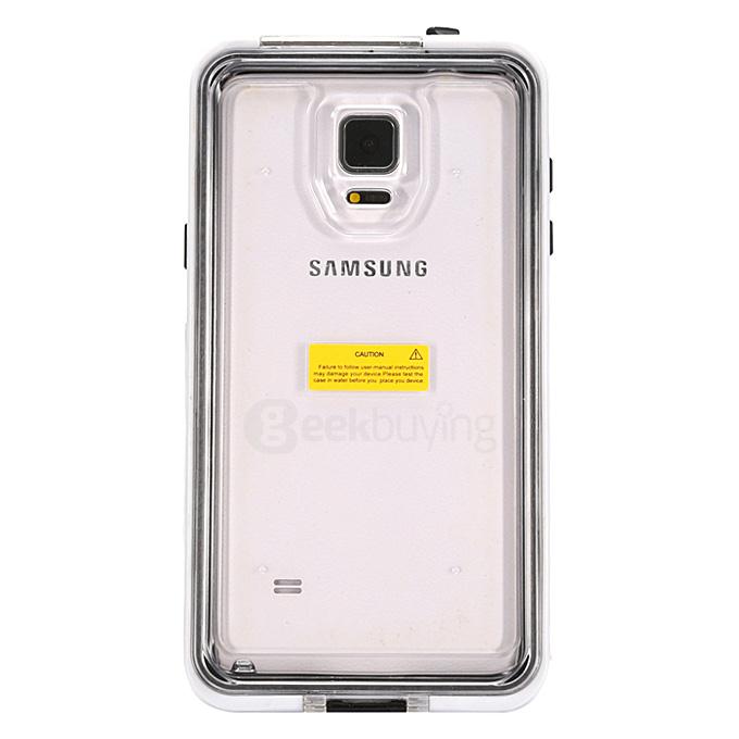 IP68 Protective Case Swimming Waterproof Shockproof Phone Case Cover For Samsung Galaxy Note 4 N9100 - White