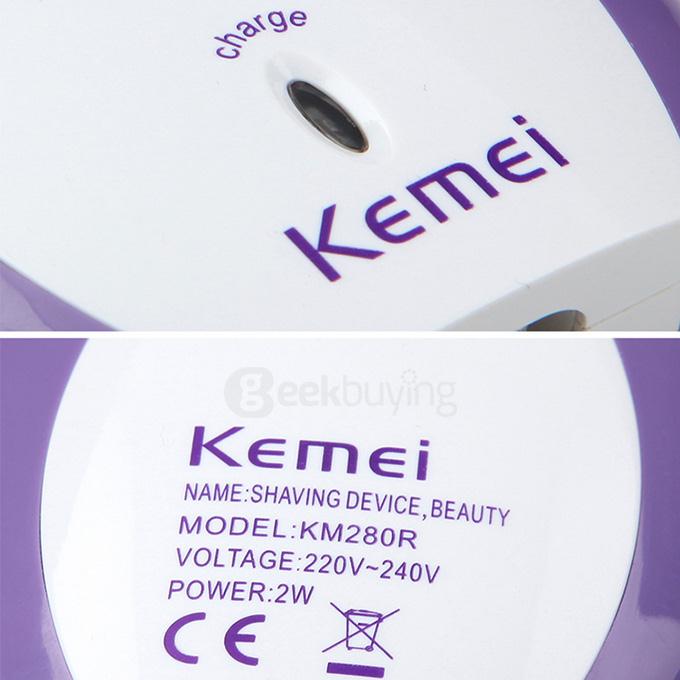 KM-280R Callus Remover Electric Rechargeable Epilator Hair Removal Lady Shaver
