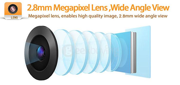 ESCAM QF502 P2P HD Smart Wifi IP Camera with 2.8mm Fixed Lens IR Surveillance Camera with Dual IR-CUT Filter - UK Plug