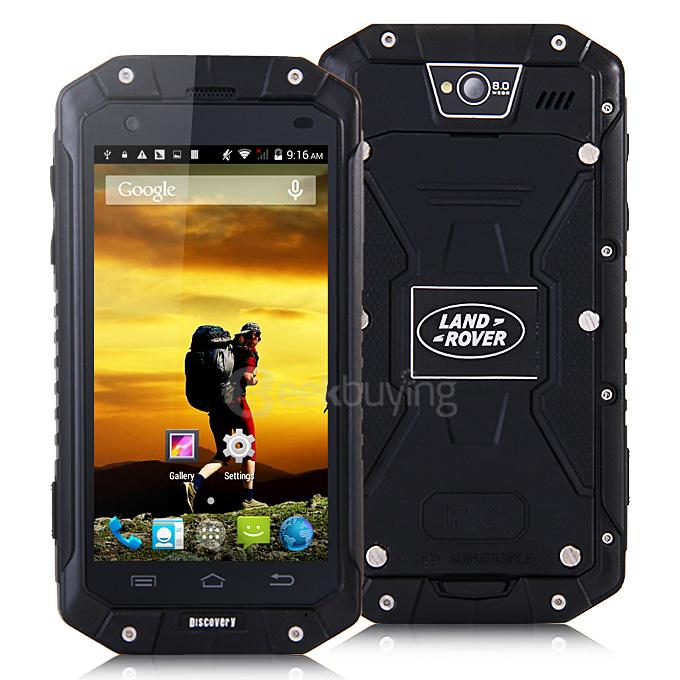 Discovery V9 4.5inch Rugged Smartphones Android 4.4 MT6572 Dual Core 3G 512MB RAM 4GB ROM 8MP 4.5 inch IPS WIFI GPS - Black