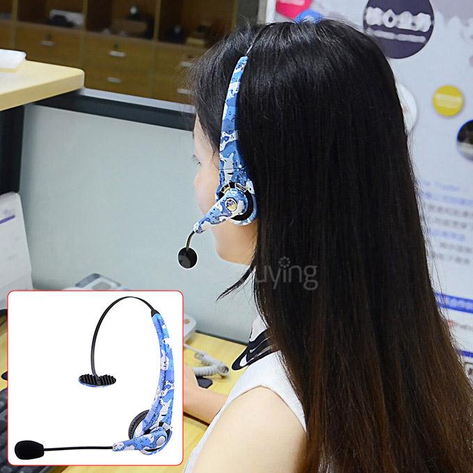 BTH-068 UK Plug Wireless USB Bluetooth Headphones Music Gaming Headset with Microphone for PS3 - Black + Blue