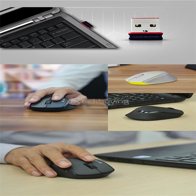 Logitech M280 2.4G Wireless Mouse for Windows Vista Mac OS - Black