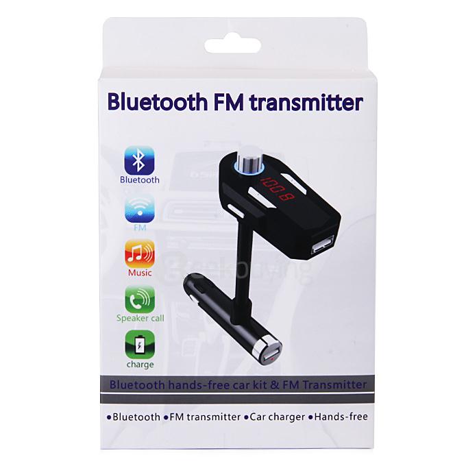 Car FM Transmitter W 2.4A USB Charger Nulaxy Wireless Bluetooth FM Transmitter Car Kit for All Smartphones