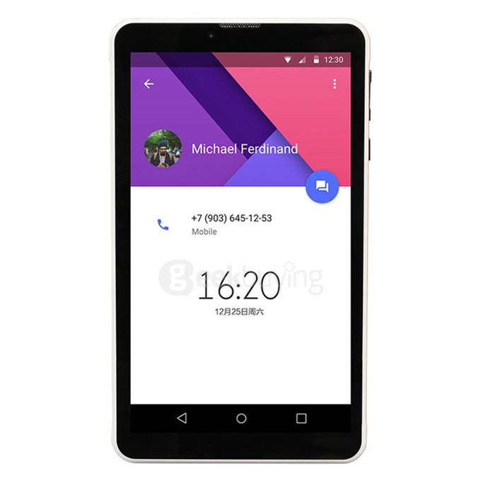 Chuwi Vi7 3G Phablet 7 Inch Android 5.1 Intel SoFia AtomX3 3G-R Quad Core 1GB/8GB Phone Call Tablet IPS 1024*600 GPS Bluetooth - Black+White