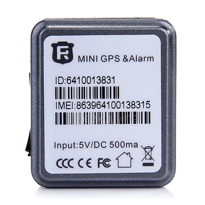 REAGHFAR RF-V8S Mini Real-time GPS GSM GPRS Tracker GPS Locator SOS Communicator - Grey
