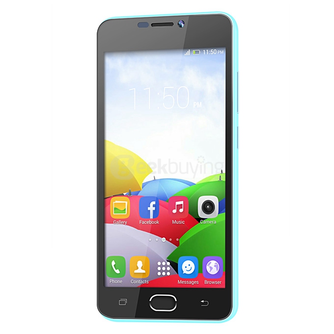 Blackview bv2000 5.0inch Android 5.1 OS 1GB RAM 8GB ROM Smartphone 64bit MT6735P Quad Core 1.0GHz IPS HD Miracast - Blue