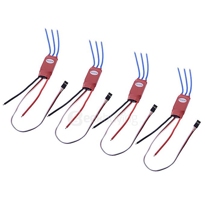4Pcs Simonk 30AMP 30A SimonK Firmware Brushless ESC w/ 3A5V BEC for DJI F450 Alien TREX 250 450 RC Multicopter Qudcopter