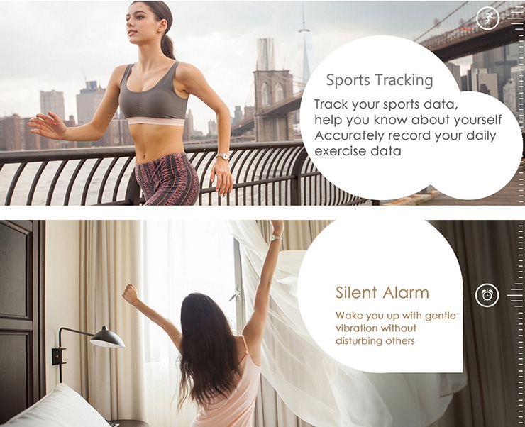 Xiaomi Amazfit Equator Smart Bracelet Bluetooth 4.0 IP68 Mi Band Smart Home Control Sports Fitness Tracker with Zirconia Ceramic Dial - Black