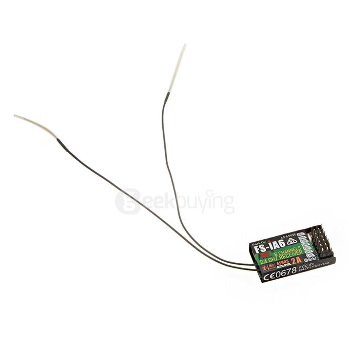 2.4G Flysky FS-iA6 6CH RC Receiver with Double Antenna for Flysky i4 i6 i10 GT2E GT2F GT2G